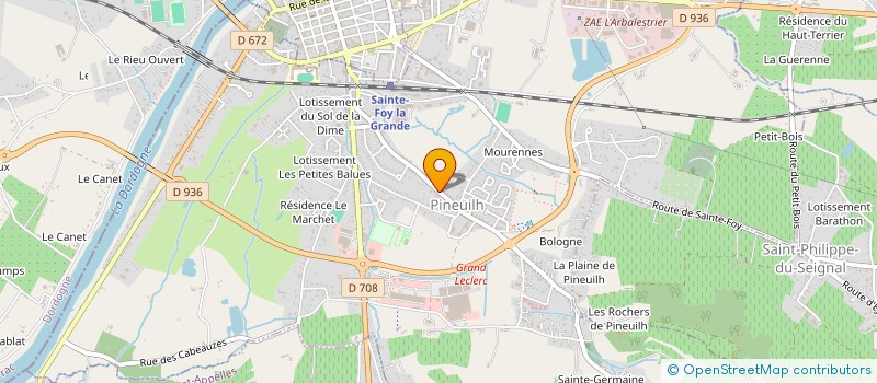 localisation de l'entreprise MONSIEUR LIONEL DAURIAC  PINEUILH