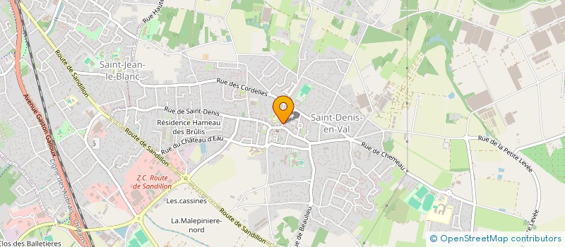localisation de l'entreprise MONSIEUR LIONEL DAVAIN à SAINT-DENIS-EN-VAL