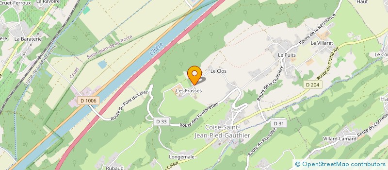 localisation de l'entreprise MONSIEUR LIONEL DAVAT  COISE-SAINT-JEAN-PIED-GAUTHIER