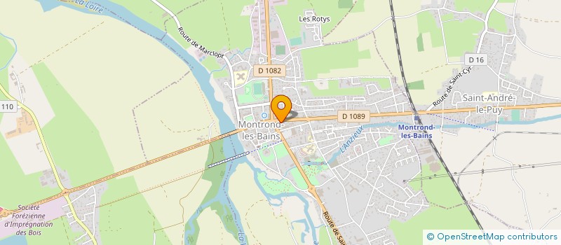 localisation de l'entreprise MONSIEUR LIONEL DE ALMEIDA  MONTROND-LES-BAINS