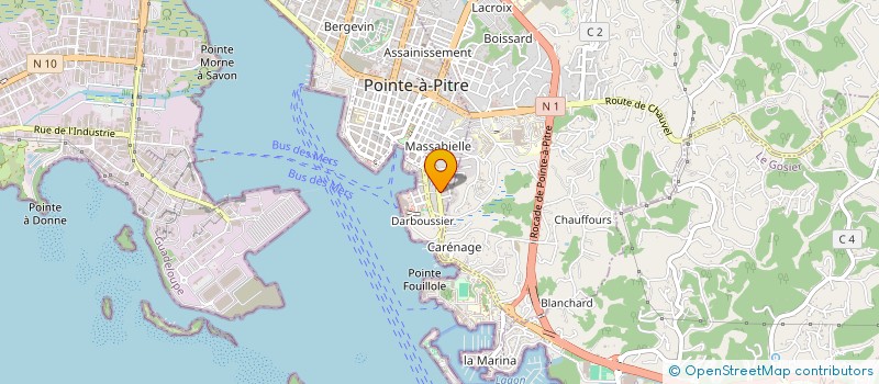 localisation de l'entreprise MONSIEUR LIONEL DE LAVIGNE à POINTE-A-PITRE