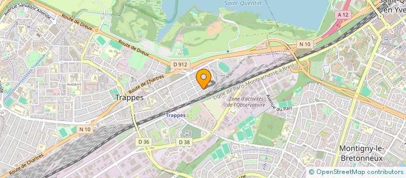 localisation de l'entreprise MONSIEUR LIONEL DE OLIVEIRA  TRAPPES