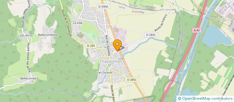 localisation de l'entreprise MONSIEUR LIONEL DECHAUME  CHAPAREILLAN