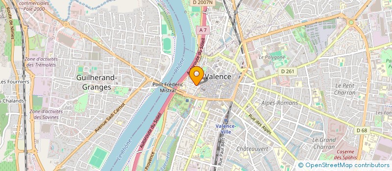 localisation de l'entreprise MONSIEUR LIONEL DELAGE à VALENCE