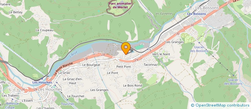 localisation de l'entreprise MONSIEUR LIONEL DELSIRIE à LES HOUCHES