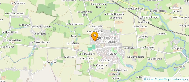 localisation de l'entreprise MONSIEUR LIONEL DENIS  LA CHAPELLE-THOUARAULT