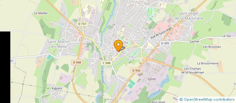 localisation de l'entreprise MONSIEUR LIONEL DEPOIT  MELLE