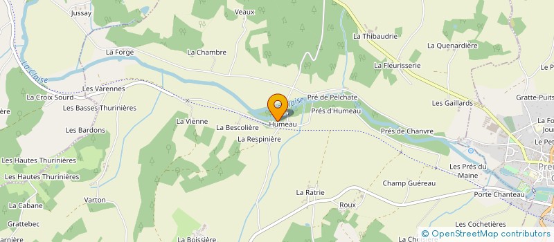 localisation de l'entreprise MONSIEUR LIONEL DEREEPRE  BOUSSAY