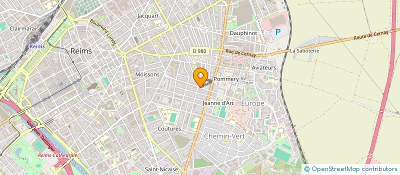 localisation de l'entreprise MONSIEUR LIONEL DEROT  REIMS