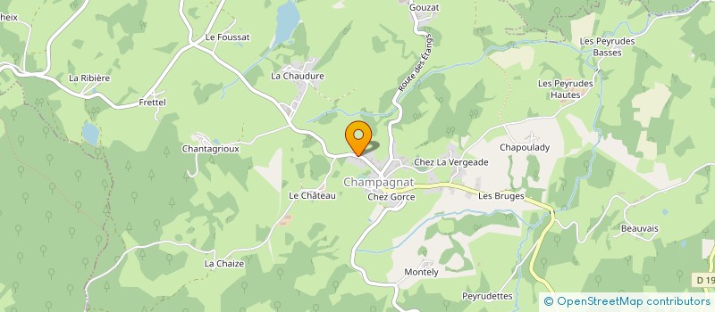 localisation de l'entreprise MONSIEUR LIONEL DESREBOULLES à CHAMPAGNAT