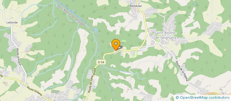localisation de l'entreprise MONSIEUR LIONEL DESTRIBATS  SAINT-ANDRE-DE-SEIGNANX