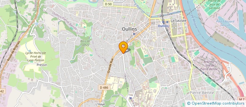 localisation de l'entreprise MONSIEUR LIONEL DEUDON  OULLINS-PIERRE-BENITE