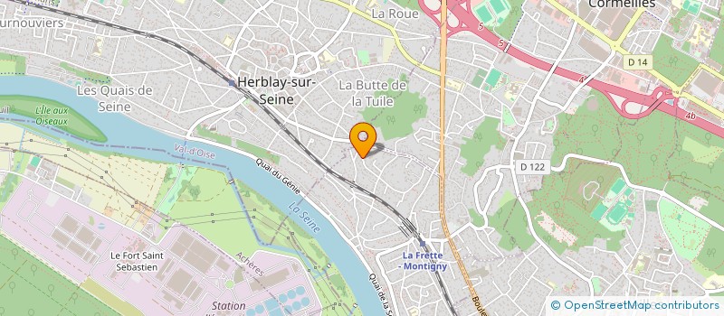 localisation de l'entreprise MONSIEUR LIONEL DEVALOIS  LA FRETTE-SUR-SEINE