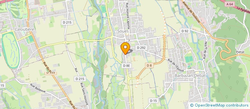 localisation de l'entreprise MONSIEUR LIONEL DHUGUES  SOUES