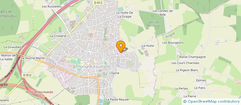 localisation de l'entreprise MONSIEUR LIONEL DIOT à THORIGNE-FOUILLARD