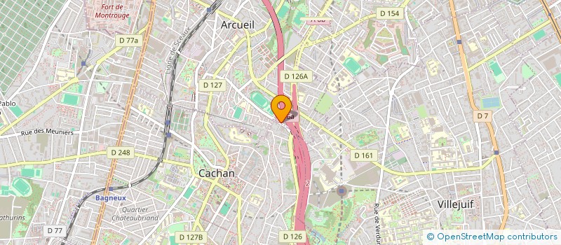 localisation de l'entreprise MONSIEUR LIONEL DJANA DODET  ARCUEIL