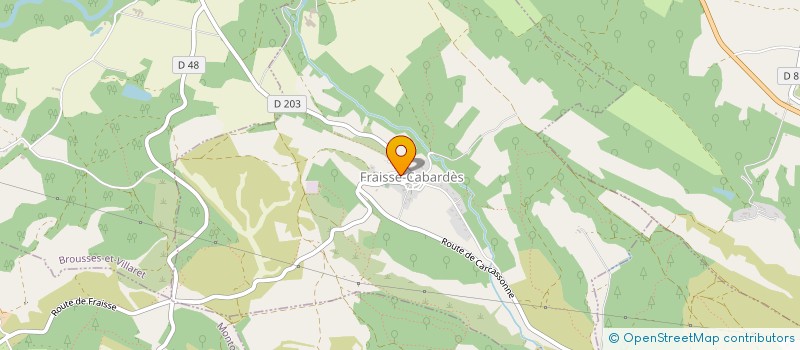 localisation de l'entreprise MONSIEUR LIONEL DOLLET  FRAISSE-CABARDES
