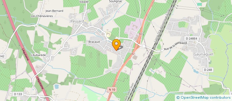 localisation de l'entreprise MONSIEUR LIONEL DOS SANTOS  PEUJARD