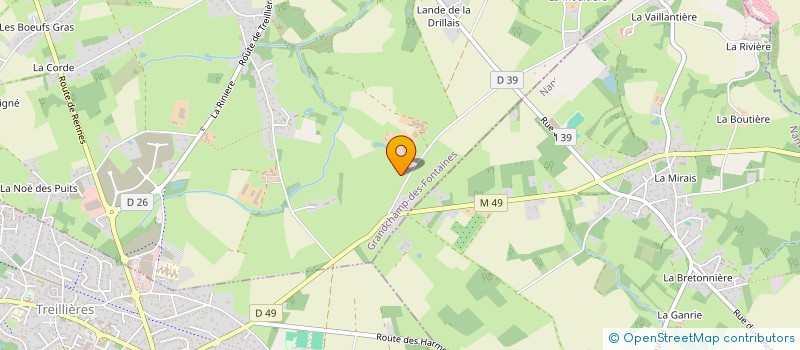 localisation de l'entreprise MONSIEUR LIONEL DRUMEL  GRANDCHAMP-DES-FONTAINES