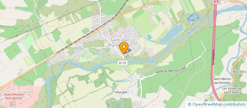 localisation de l'entreprise MONSIEUR LIONEL DUPONT  SAINT-JEAN-PLA-DE-CORTS