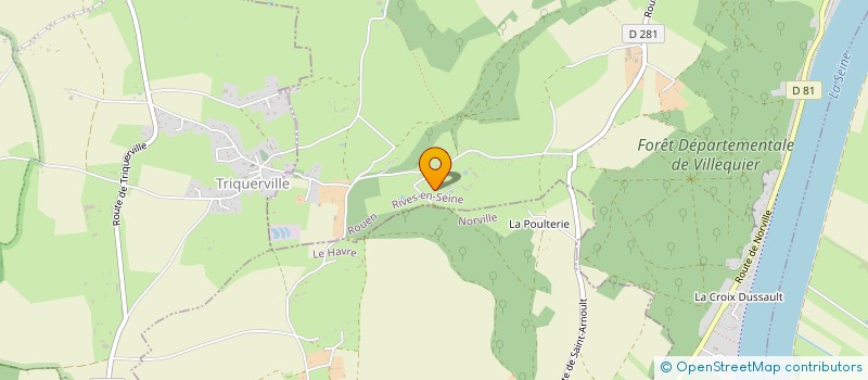 localisation de l'entreprise MONSIEUR LIONEL DURAME  RIVES-EN-SEINE