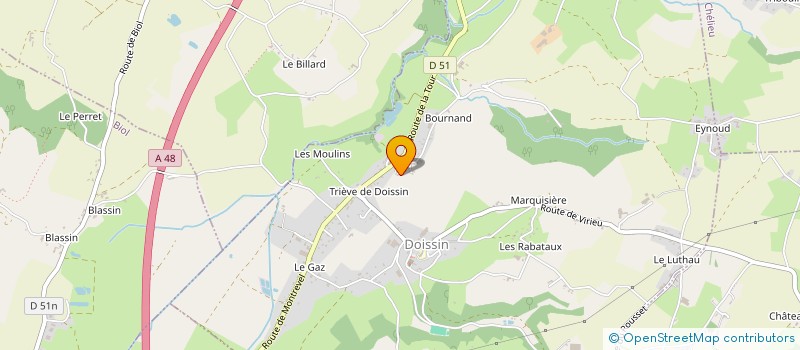 localisation de l'entreprise MONSIEUR LIONEL DURAND  DOISSIN