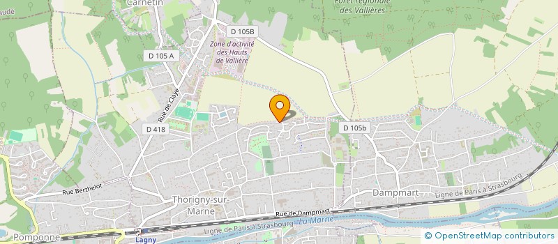 localisation de l'entreprise MONSIEUR LIONEL DUVIVIER  THORIGNY-SUR-MARNE