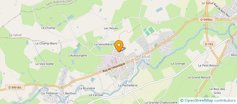 localisation de l'entreprise MONSIEUR LIONEL ECALLE à LE TALLUD