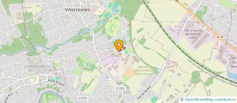 localisation de l'entreprise MONSIEUR LIONEL EGOTENE NZAZI  VILLECRESNES