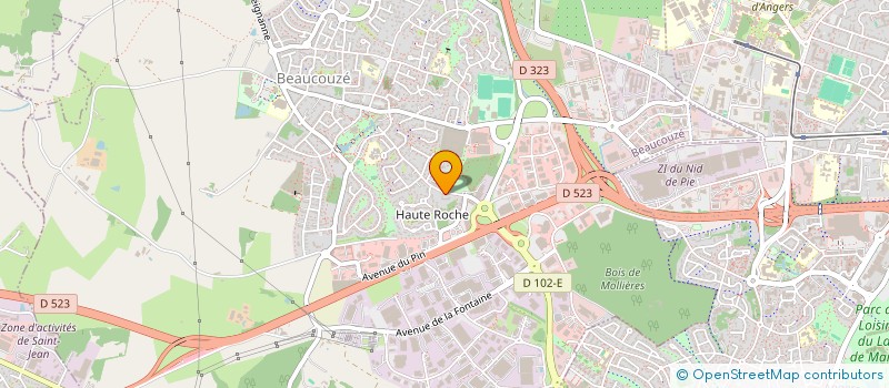 localisation de l'entreprise MONSIEUR LIONEL ETOURNEAU  BEAUCOUZE