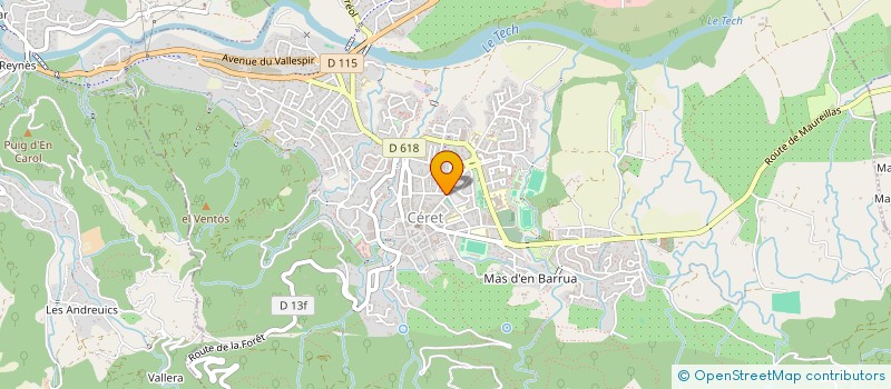 localisation de l'entreprise MONSIEUR LIONEL FALLET  CERET