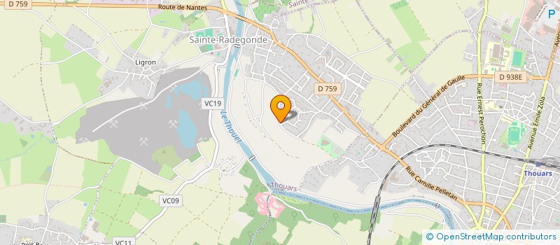 localisation de l'entreprise MONSIEUR LIONEL FAUCHER  SAINTE RADEGONDE