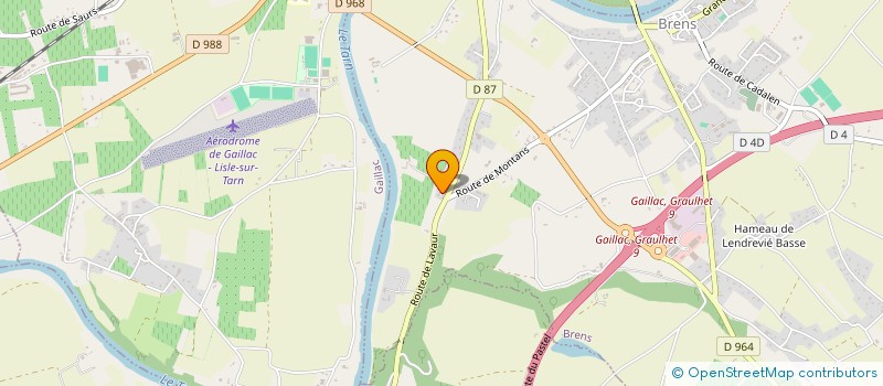 localisation de l'entreprise MONSIEUR LIONEL FAURE  BRENS