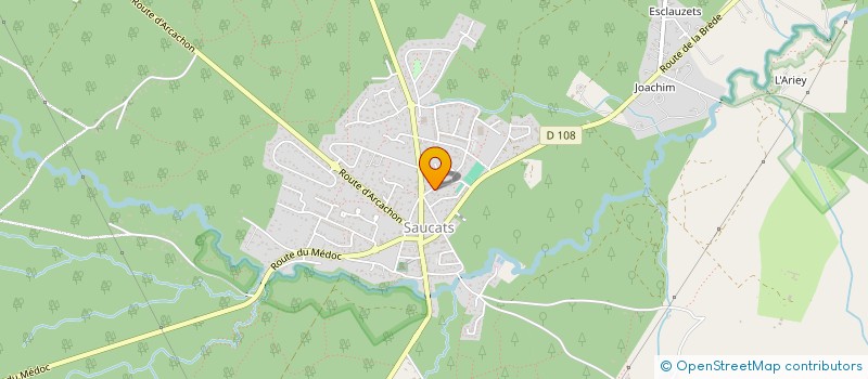 localisation de l'entreprise MONSIEUR LIONEL FAUX  SAUCATS