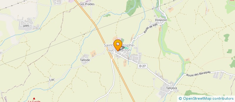 localisation de l'entreprise MONSIEUR LIONEL FAYOLLE  SAINT-CHRISTOPHE-SUR-DOLAISON