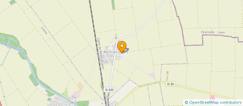 localisation de l'entreprise MONSIEUR LIONEL FERNANDES-DANTAS  BERMERICOURT