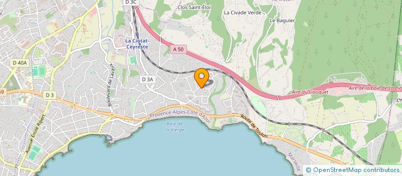 localisation de l'entreprise MONSIEUR LIONEL FOGLIARINO à LA CIOTAT