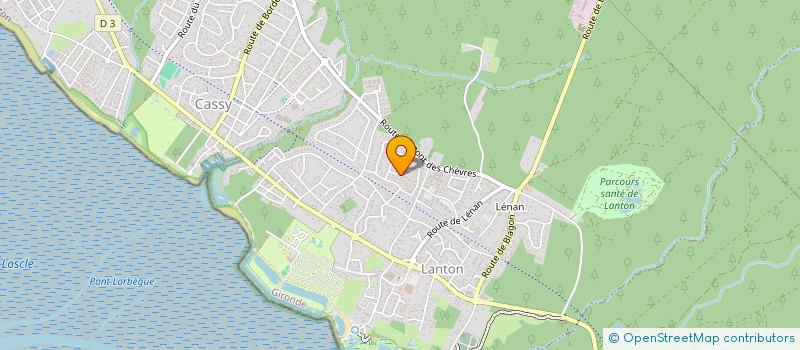 localisation de l'entreprise MONSIEUR LIONEL FONDECAVE  LANTON