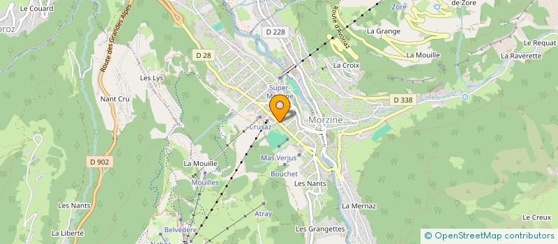 localisation de l'entreprise MONSIEUR LIONEL FOURNET  MORZINE