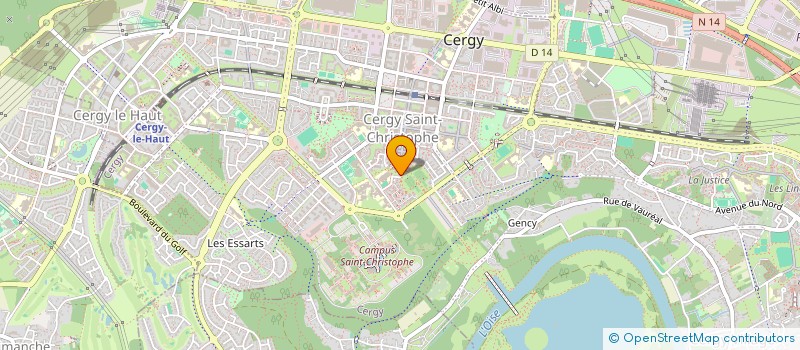 localisation de l'entreprise MONSIEUR LIONEL-FRANCK DEPEUX  CERGY