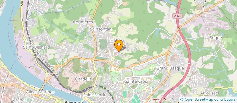 localisation de l'entreprise MONSIEUR LIONEL FRANQUIN  BAYONNE