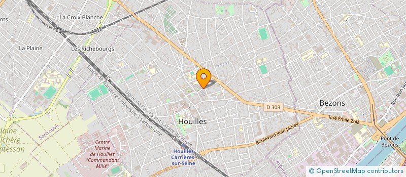 localisation de l'entreprise MONSIEUR LIONEL FUNDERE  HOUILLES