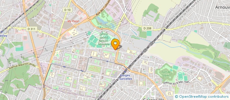 localisation de l'entreprise MONSIEUR LIONEL GABISON  SARCELLES