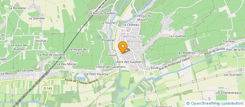 localisation de l'entreprise MONSIEUR LIONEL GAGNARD  VERNOU-SUR-BRENNE