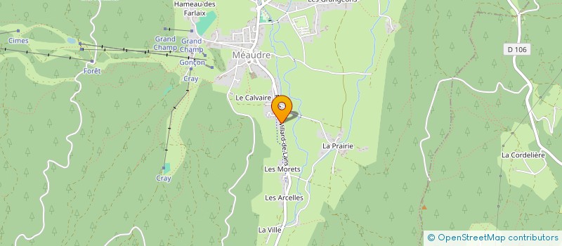 localisation de l'entreprise MONSIEUR LIONEL GAILLARD à AUTRANS-MEAUDRE EN VERCORS
