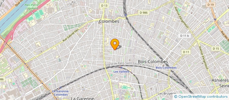 localisation de l'entreprise MONSIEUR LIONEL GAILLARDIN à COLOMBES