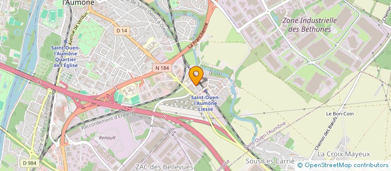 localisation de l'entreprise MONSIEUR LIONEL GAILLIARD  SAINT-OUEN-L'AUMONE