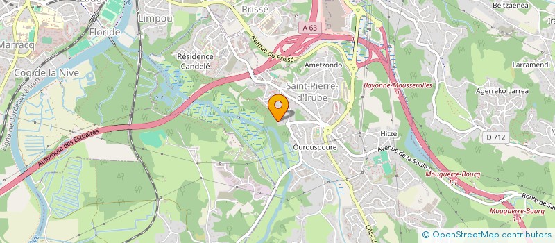 localisation de l'entreprise MONSIEUR LIONEL GAITTE  SAINT-PIERRE-D'IRUBE