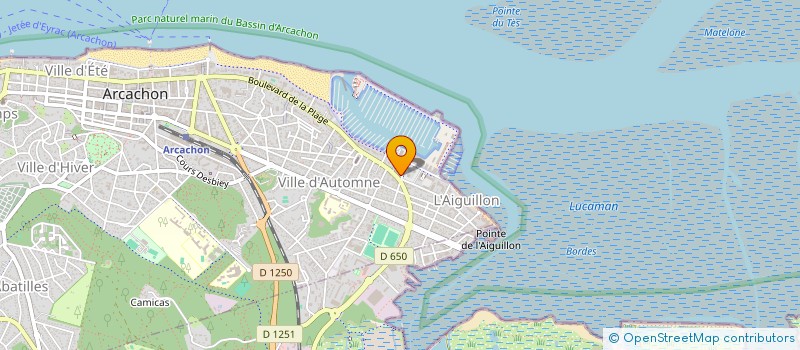 localisation de l'entreprise MONSIEUR LIONEL GALINIER  ARCACHON