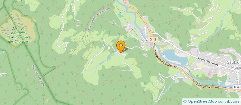 localisation de l'entreprise MONSIEUR LIONEL GALMICHE  SAULXURES-SUR-MOSELOTTE